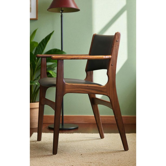 Model 89 Armchair in Teak and Leather by Erik Buch, 1960s For Sale - Image 15 of 18