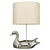 Italian Chrome Duck Table Lamp with Original Shade, 1970s For Sale - Image 13 of 13