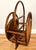 Wood Vintage Rattan and Woven Cane Magazine Rack/Book Holder For Sale - Image 7 of 10