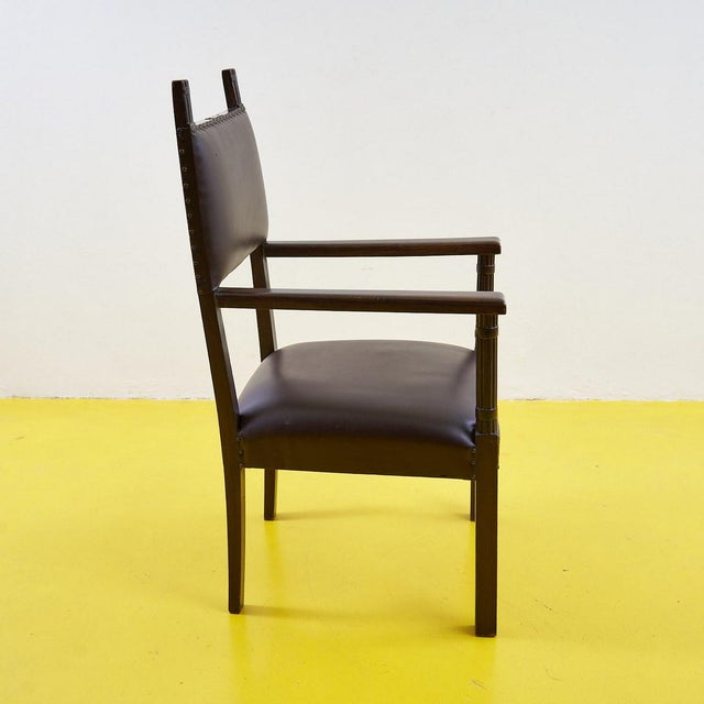 Vintage Armchair in Wood For Sale - Image 9 of 15