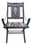 Victorian Upholstered Folding Chair For Sale
