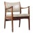 Johnson Chair Co Mid Century Walnut Arm Chair For Sale