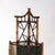 Antique Asian Bamboo Corner Etagere With Floral Leather Tooling, Stylized Foliate Elements & Mirror C1890 Measures - 69...