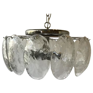 1970s Mazzega Glass Chandelier
