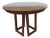 1964 Broyhill Saga Pedestal Walnut Dining Table With 2 Leaves For Sale