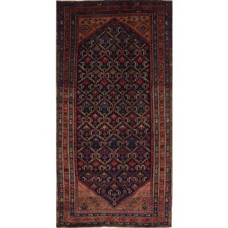 Antique Persian Bijar Area Rug 4’7″ X 9’2″ For Sale