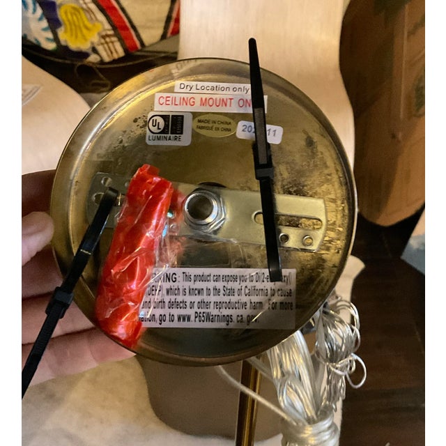 Modern Robert Abbey Contemporary Pierce Pendant Light For Sale - Image 3 of 11