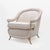 Beige Mid-Century French Art Deco Style Armchairs with Brass Details, 1950s, Set of 2 For Sale - Image 8 of 11