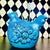 Mid-Century Modern Oversized Danish Midcentury Ceramic Hen in Turquoise Crackle Glaze, 1960s For Sale - Image 3 of 6