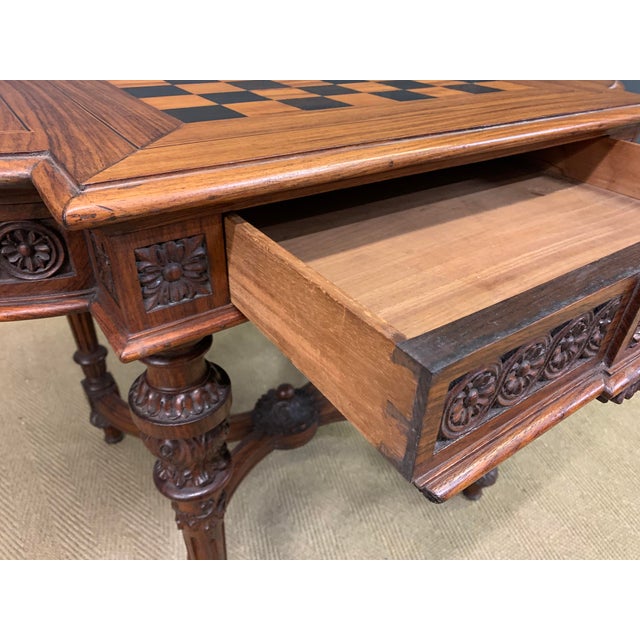 Aglo-Indian Rosewood Chess Top Table, 1875 For Sale - Image 3 of 17