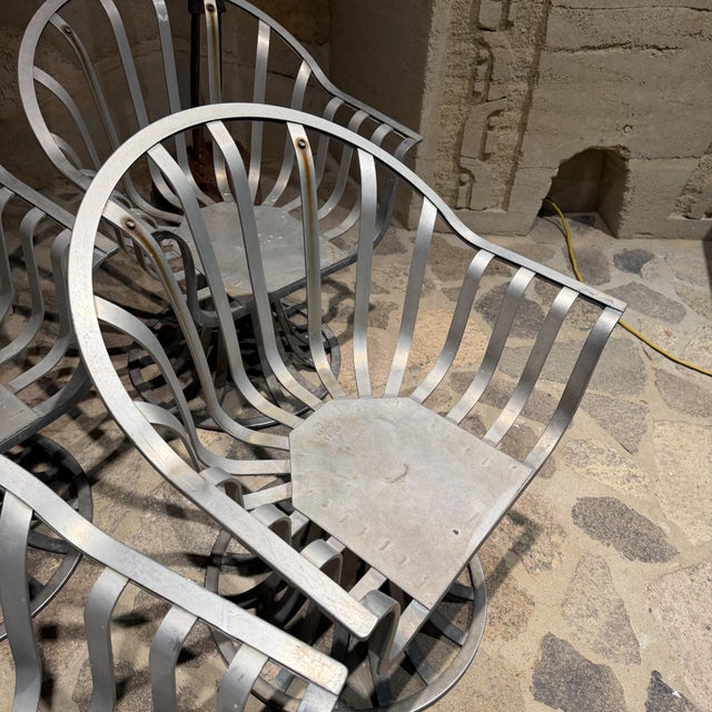 Russell Woodard Mid-Century Modern Tulip Patio Armchairs by Herbert Saiger for Russell Woodard For Sale - Image 4 of 18