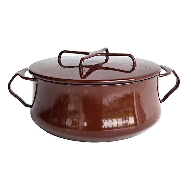 1970s Dansk Kobenstyle 4 Quart Casserole Pot With Trivet Lid, Designed by Jens H. Quistgaard For Sale - Image 10 of 15