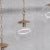 Mid-Century Brass and Bubble Glass Pendant For Sale - Image 5 of 11