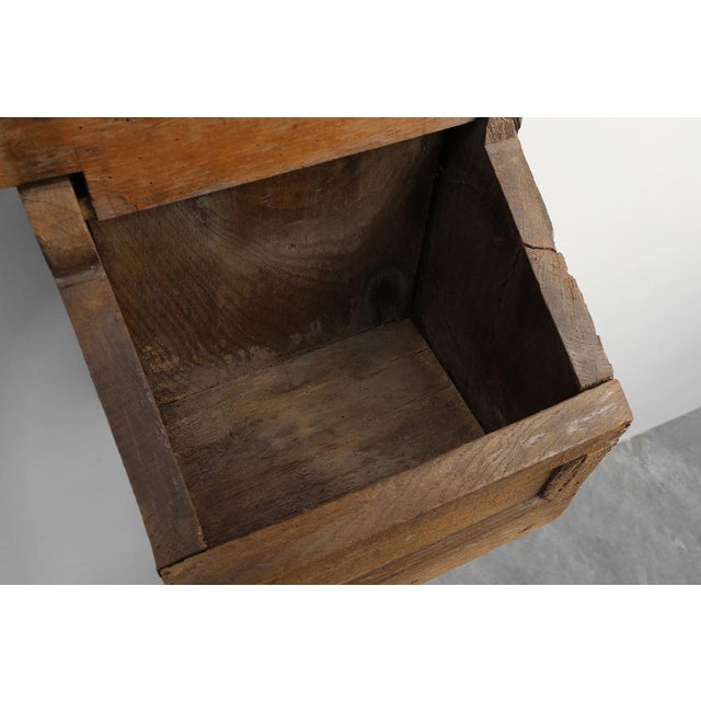Antique French Oak Wall Salt Box, France, 1850 For Sale - Image 10 of 14