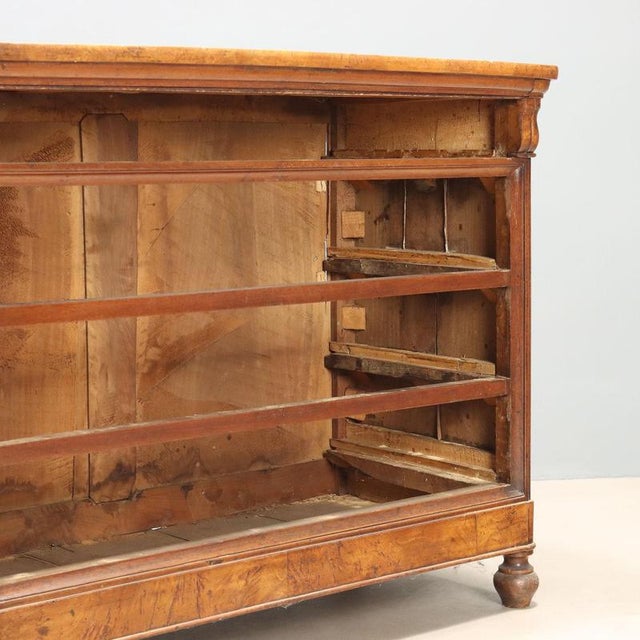 19th Century Louis Philippe Walnut Chest of Drawers, Italy For Sale - Image 10 of 12