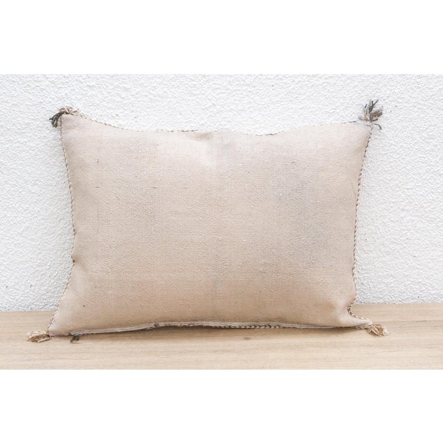 Textile White Mirage Silk Rug Lumbar Pillow For Sale - Image 7 of 8