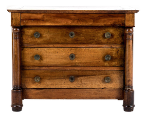 French Walnut Commode, 1850s