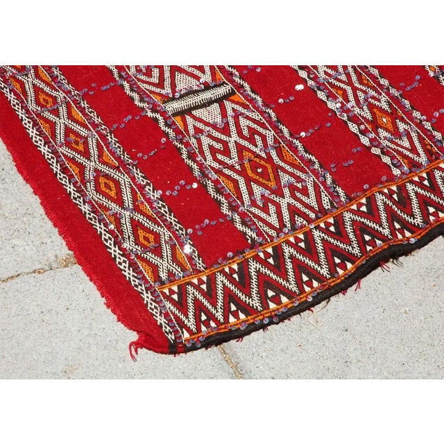 Moroccan Tribal Wedding Rug With Sequins North Africa For Sale - Image 4 of 9