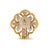 Metal Vintage Buccellati Etoilee 18k Yellow & White Gold Diamond Rope Clip on Earrings, A Pair For Sale - Image 7 of 8