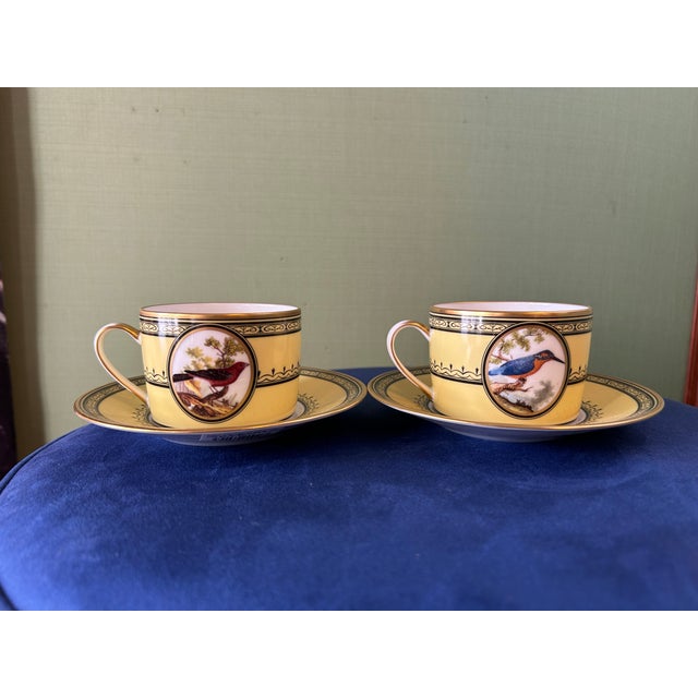 Tea Cups by Ancienne Royale Manufacture, Set of 2, in New conditions. Designed from 2000 Stamped by Maker