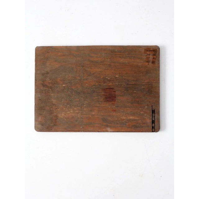 Wood Vintage Lee Logo Ad Sign For Sale - Image 7 of 9