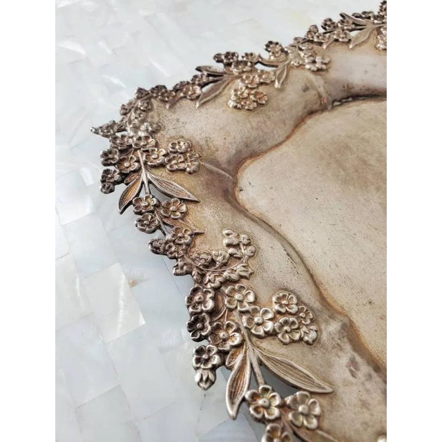 19th Century Redlich & Co Sterling Silver Tray For Sale - Image 4 of 11