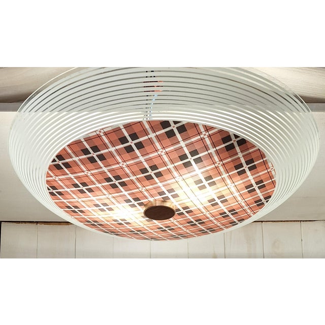 Mid-Century Modern German Ceiling Lamp with Domed Glass Bowl, 1960s For Sale - Image 6 of 8