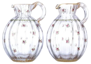 French Art Deco Jugs by Louis Damon, 1900, Set of 2