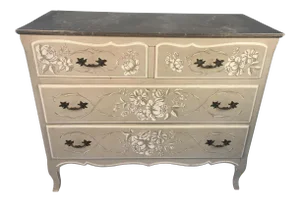 1950s Vintage Hand Painted Chest