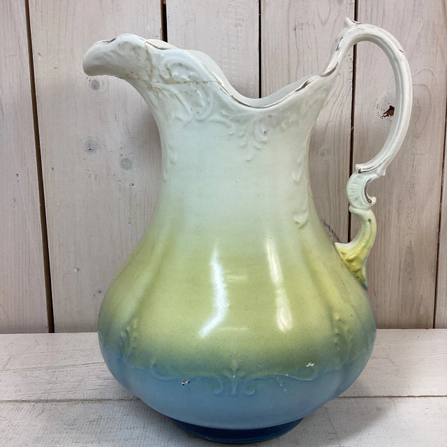 Early 1900s Antique Colonial Pottery Pitcher For Sale - Image 13 of 13
