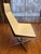Waiting room and lounge chair in white and black leather on a four-star base with a swiveling AL4 aluminum gas lift. This...