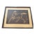 Mid Century Sonan Noda Japanese Woodblock Signed, Framed Portrait of a Horse For Sale