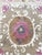 Vintage Embroidered Suzani from Uzbek, circa 1960s era. Dimension; 48'' x 52'' inches / 121 x 133 cm / 4' x 4'4''...