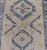 Turkish Oushak Gallery Rug in Blue and Cream With Geometric Design 4'6 X 12'6 For Sale - Image 9 of 12