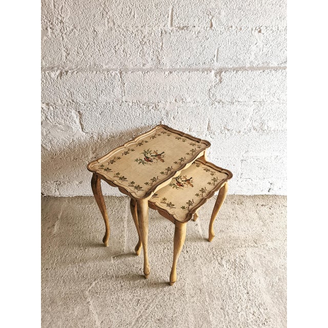 Mid-Century Modern Florentine Nesting Tables, Italy, 1960s, Set of 2 For Sale - Image 3 of 13
