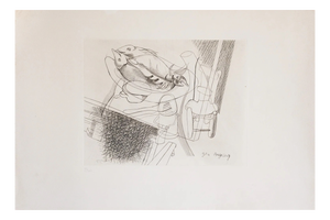 Géa Augsbourg, Fish, 1950s, Engraving