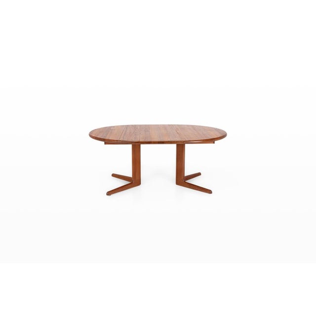 Beautiful dining table designed by korup møbler, denmark 1960s. This table is made of solid wood and can be extended. The...
