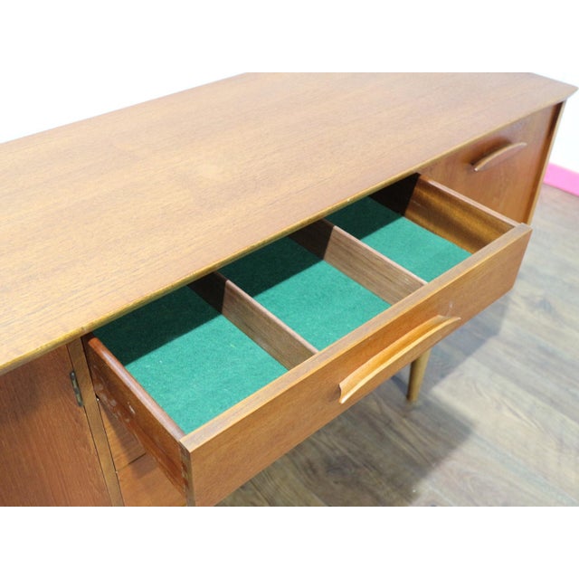 1960s 1960s Mid Century Modern Vintage Teak Credenza Sideboard For Sale - Image 5 of 14