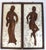 Pair Mid-Century Modern Hand-Carved Wood Figural Relief Wall Panels on Shimmering Capiz Shell Grounds For Sale - Image 16 of 18