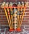 Red Antique Wooden Croquet Complete Set on Stand, 24 Pieces For Sale - Image 8 of 12