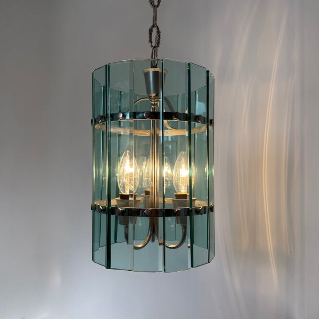 Mid-Century Glass Pendant Lamp by Veca, 1970s, Italy For Sale - Image 14 of 18