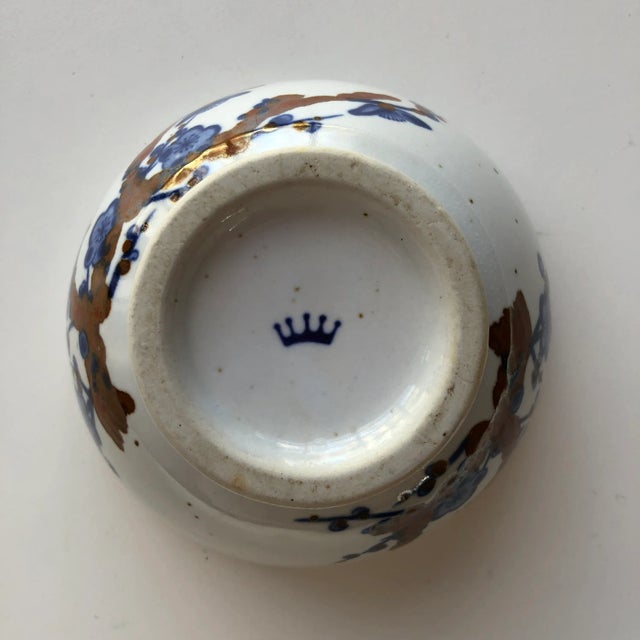 Vintage Blue Crown Hallmark Stoneware Bowl For Sale - Image 4 of 6