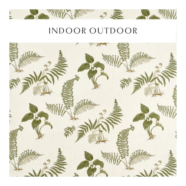 Sanderson Hosta & Fern Fabric in Olivine - a sample For Sale