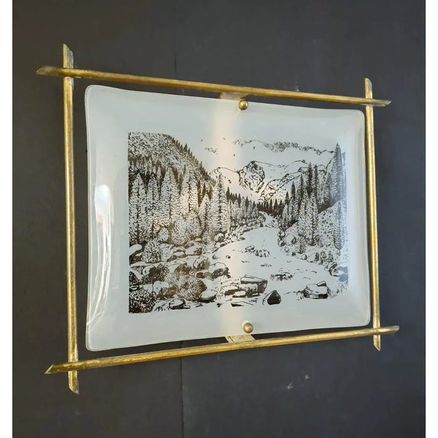 Brass 1960s Classic Italian Sconce For Sale - Image 8 of 9