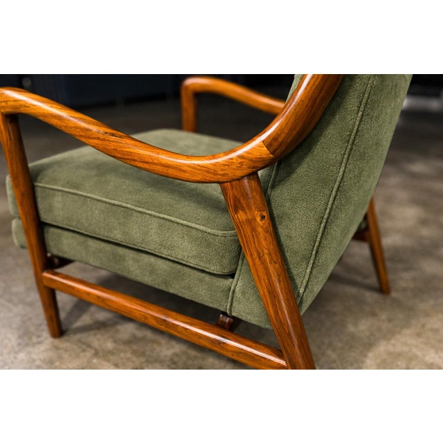 Pair of Sculptural Armchairs by Giuseppe Scapinelli in Caviúna Wood & Mohair, Brazil, 1950s For Sale - Image 12 of 15