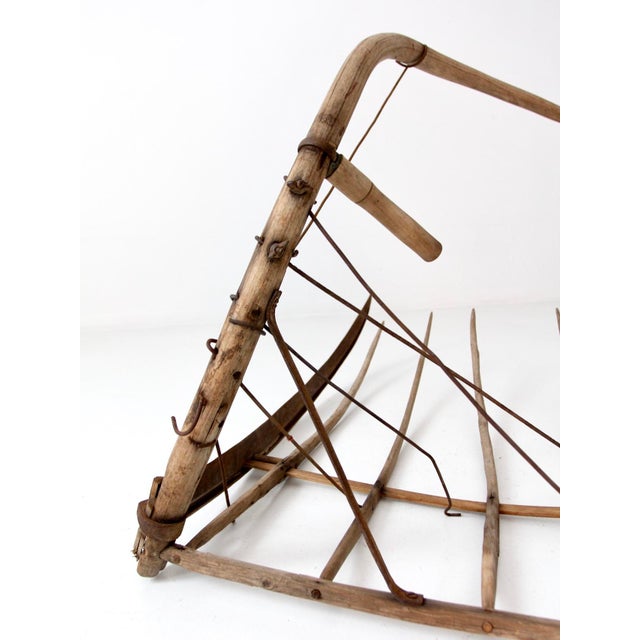 Antique Grain Cradle Scythe For Sale - Image 10 of 12