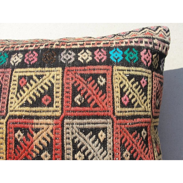 Art Deco Kilim Rug Pillow Cover Decorative For Sale - Image 3 of 9