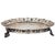 Mid 20th Century Brazilian Alpaca Silverplate Rococo Salon Tray With Pierced Gallery — Footed 10" For Sale - Image 5 of 7