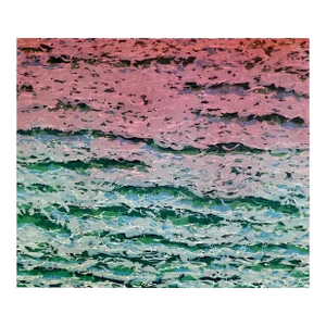 "Where the Waves Toss Their Heads" Contemporary Abstract by C LeBlanc