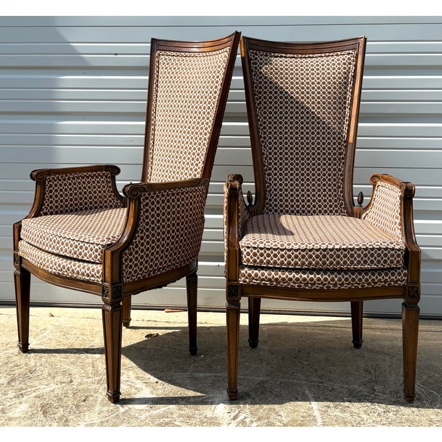 Mid-Century Vintage Stylized French Country Club Chairs/Pair For Sale - Image 11 of 11